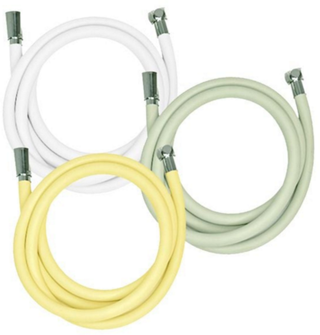 실리콘 호스 유연 녹슬지 않는 꼬임 방지 호스 샤워기 욕실용 물호스 용품 부품, 화이트