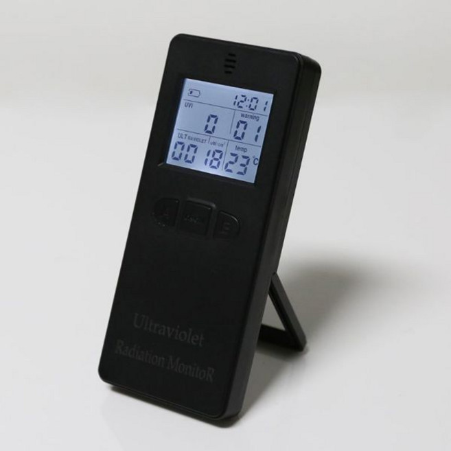 디지털 자외선 방사선 검출기 UV 복사계 온도 디스플레이가있는 UVI 선량계 테스터 카운터, 1개