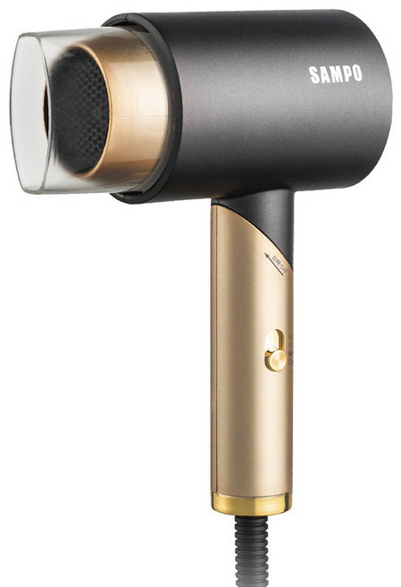 SAMPO聲寶 負離子摺疊吹風機 輕巧便攜 多段溫控 負離子護髮, ED-N2012NL, 銀灰, ED-N2012NL