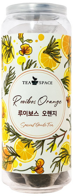[티스페이스] 카페인 프리 향긋한 오렌지향의 프리미엄 루이보스오렌지 25티백, 1개, 25g, 25개입