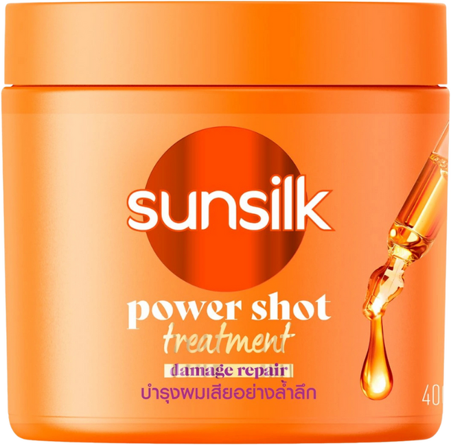 태국 썬실크 트리트먼트 sunsilk 파워샷 오렌지색 헤어 마스크 헤어팩 400ML, 1개