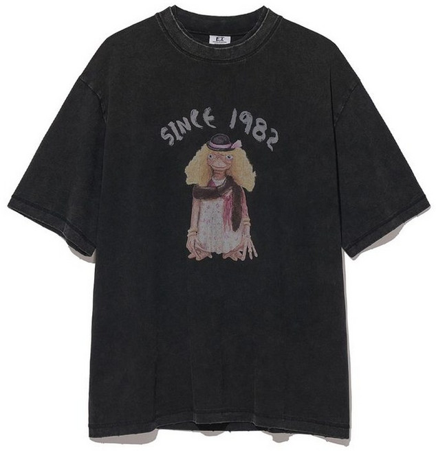 [국내백화점 매장정품] 파르티멘토 PARTIMENTO REWORKS [E.T.] 1982 Tee_VTG Black PR-26161-2 BK 114027