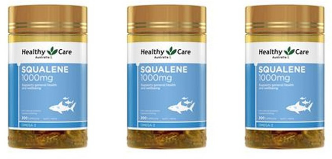 헬시케어 스쿠알렌 1000mg 캡슐, 200정, 3개