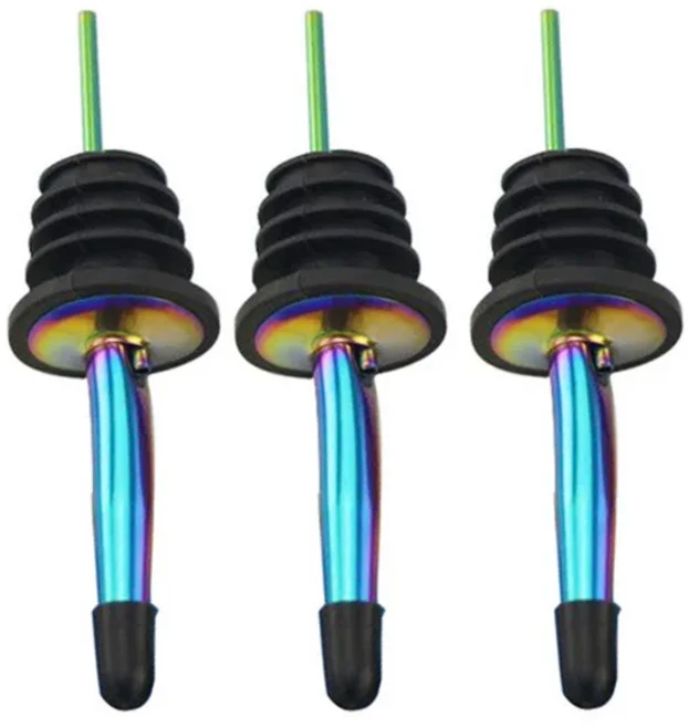 호환 스테인레스 와인 Pourer 스토퍼 알코올 주류 Spouts 병 디스펜서 마개 모자 액세서리, 08 T