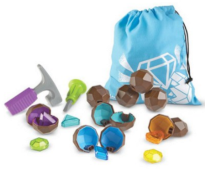 러닝리소스 보석 발굴 놀이 LER2875, 혼합색상, 1세트