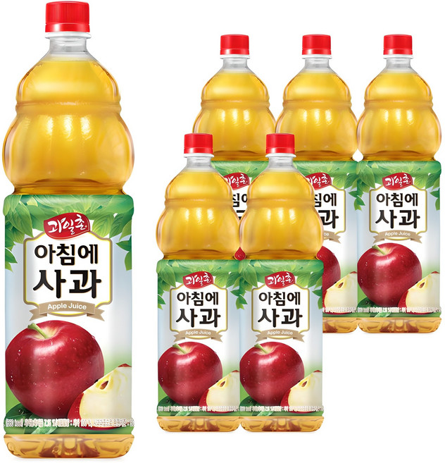 해태htb 과일촌 아침에 사과 주스, 1.5L, 12개