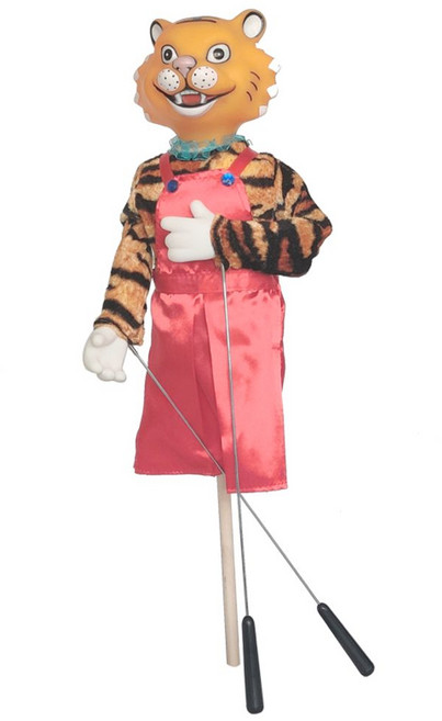 마리오네트인형 체코 프라하 목각인형 소품 인형극 피노키오 꼭두각시, 노란 고양이, 1개