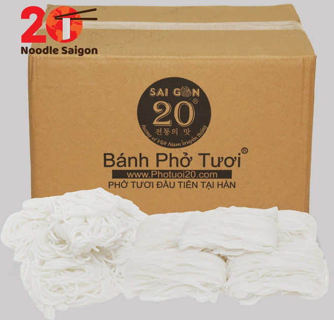 누들사이곤20 베트남 쌀국수 생면 5kg 분보후에 생면 5kg 세트 - Set 5kg Pho Tuoi 5kg Bun Bo Hue Tuoi Noodle Saigon 20, 10kg, 1개