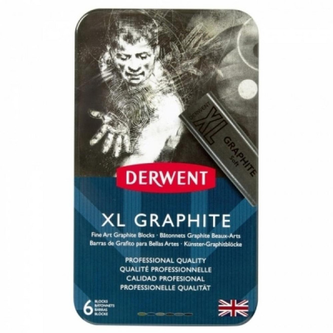 HGR 더웬트 XL 그라파이트 흑연 블록 6TIN(DE2302010), 단품, 1개