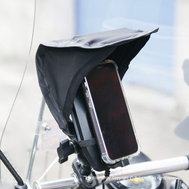 펄스티치 오토바이 휴대폰 햇빛가리개 빗물받이 (양면테이프 동봉), 1개