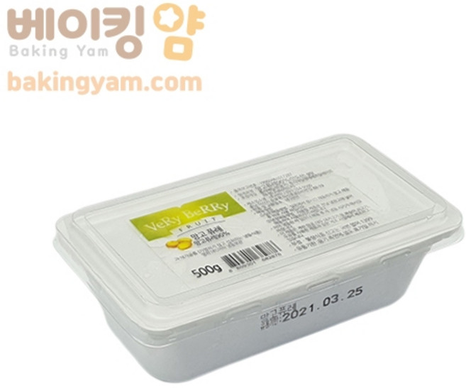 달곰베이킹 베리베리 망고퓨레500g, 500g, 1세트