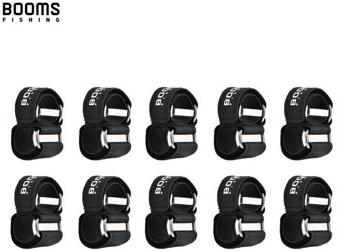 낚시 RB2 자동차 막대 홀더 10pcs 차량 랙에 강력한 벨트 휴대용 스트랩 도구 액세서리, Black 10pcs