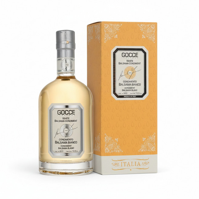 GOCCE 고체 화이트 발사믹 콘디멘토 500ml 발사믹식초, 1개