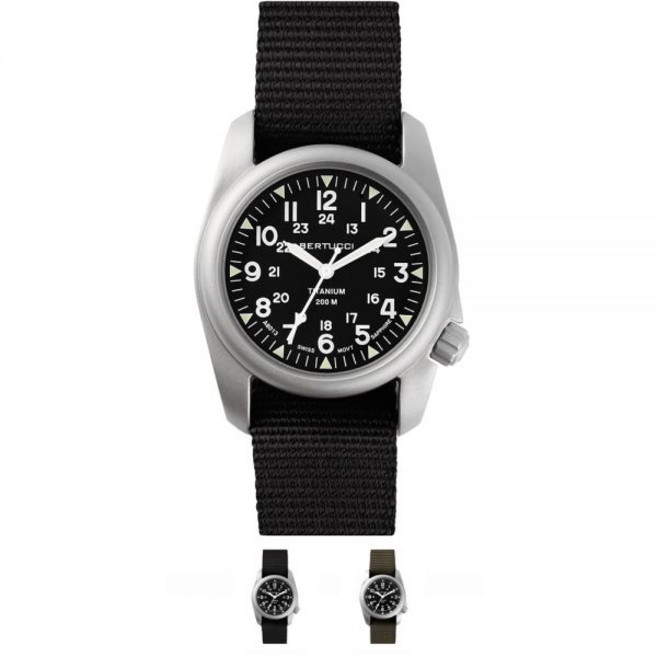 베르투치 A-2T 빈티지 실버 티타늄 필드워치 컬렉션