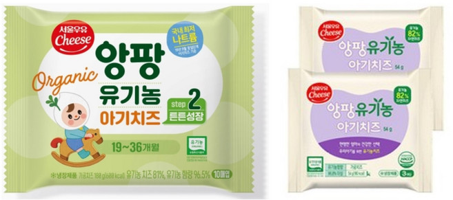 서울우유 앙팡 유기농 아기치즈 2단계, 1개, 18g, 본품 30매 + 증정 18매