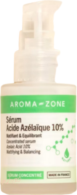 AROMA-ZONE 10%壬二酸濃縮精華液 杜鵑花酸, 1個, 30ml, 玻璃瓶裝