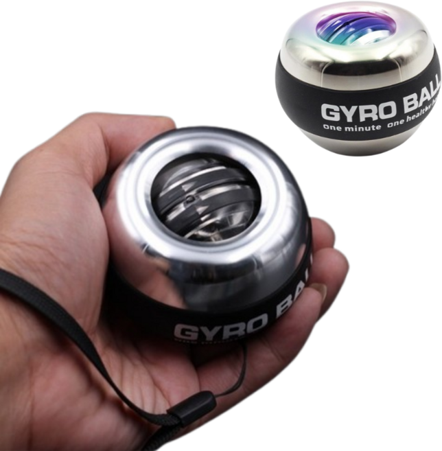 플레시 자이로볼 4세대 풀메탈 전완근 악력 운동기구 손목 재활 기구, 1개