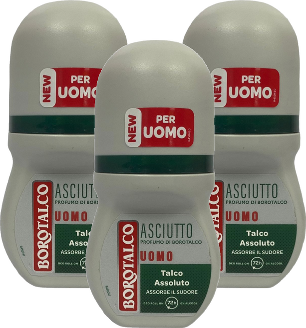 보로탈코 데오 롤온 우오모 아시우토, 3개, 50ml