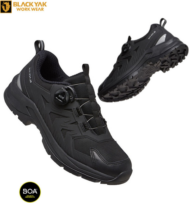 블랙야크 YAK-트리핀D 논슬립 무토캡 작업화 안전화 등산화 운동 야외 현장 4인치