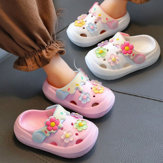 꾸미 플라워 EVA 유아샌달 아동 키즈 여아샌들