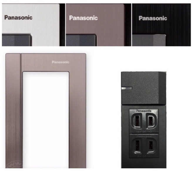 Panasonic 國際牌 GLATIMA WTGFP4366H 1開關2插座, 銀色,橫式面板, 1個