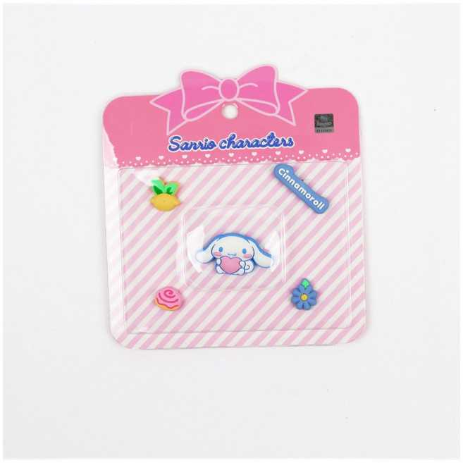 산리오 캐릭터즈 2D 후르츠 아이콘 신발에 꽂는 귀여운 악세사리 실내화 샌달 파츠 참세트