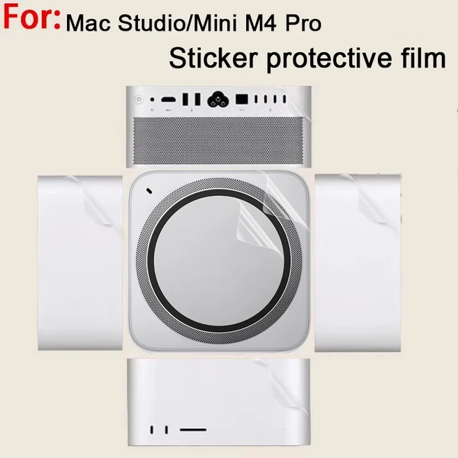 맥 스튜디오 M4 맥스 스티커 보호 필름 맥 스튜디오 M3 울트라 컴퓨터 본체 필름 맥 미니 M4 프로 바디 필, 01 transparent, 02 Mac Studio M3 Ultra