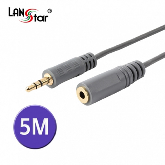 랜스타 3.5mm ST 스테레오 연장 케이블 5M LS-ST-MF