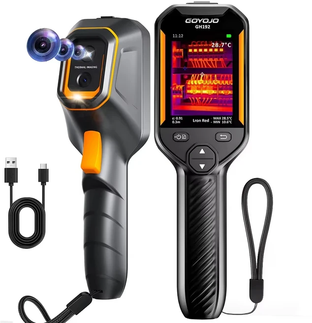 GH340 슈퍼 IR 640x480 열화상 카메라1080P 가시광선 카메라 포함 전자식 HVAC 수리용 이미지 장치 256192, 02 240x240