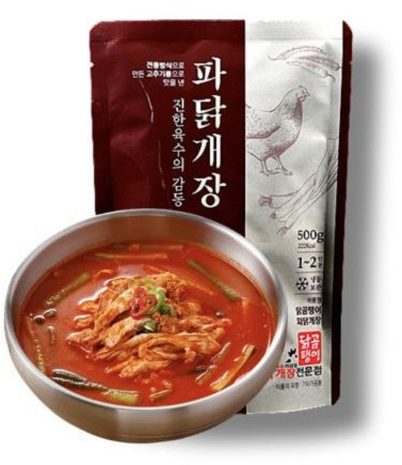 닭곰탱이 닭개장 파개장 닭계장 500g 레토르트 육개장 밀키트, 1개