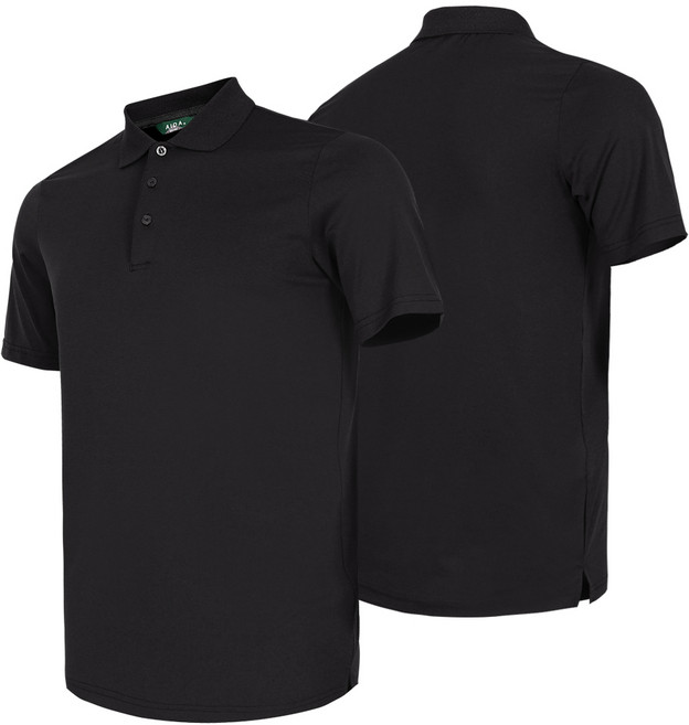 [늑대와여우] 남성 여름작업복 무지 반팔 카라 냉감 티셔츠 쿨론 빅사이즈