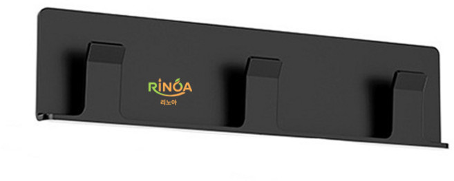 리노아 무타공 벽걸이 컵걸이 컵거치대 컵홀더 물빠짐 주방정리 인테리어, 1개, 블랙a