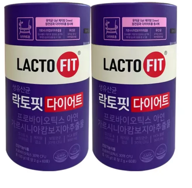락토핏 다이어트 생유산균 다이어트유산균 60포 1통 1개월분 2개 611463, 락토핏 다이어트 생유산균 다이어트유산균 60포 1통 1