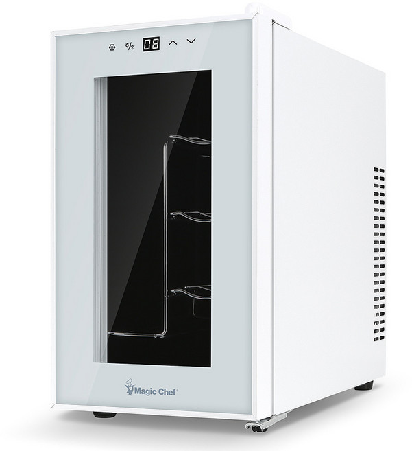 매직쉐프 와인셀러 8병 미니 와인 냉장고 와인보관 가정용 22리터 MWC-DF8W, MWC-DF8W (8병), 화이트