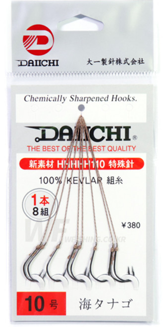 다이치 외본 우미다나고 붕어 묶음바늘/민물목줄, 선택:6호, 1개