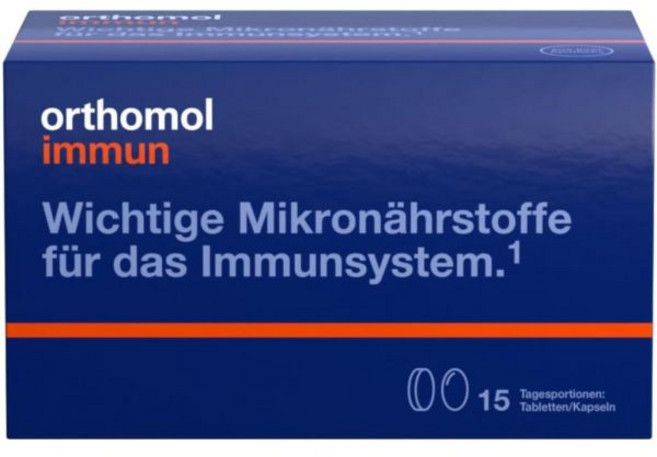 오쏘몰 이뮨 멀티비타민 타블렛 + 캡슐, Orthomol pharmazeutische Vertr, 1개, 15정