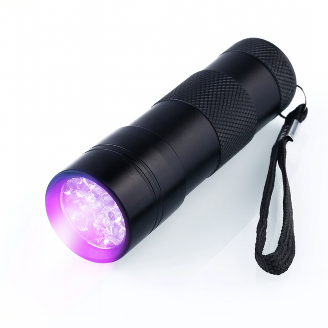 제이제이 UV축광기 랜턴 자외선 램프 12LED, 1개