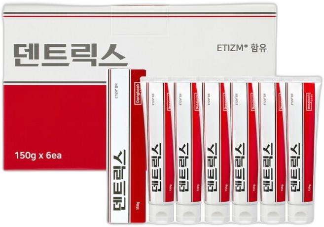 동국제약 덴트릭스치약 2만 원대 선물박스+쇼핑백 증정/ 인사돌 성분 에티즘, 1, 6개입