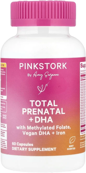 Pink Stork 토탈 프리네이탈 + DHA 민트 캡슐 60정, PinkStork토탈프리네이탈DHA민트캡슐60정, 1개 - 쿠팡