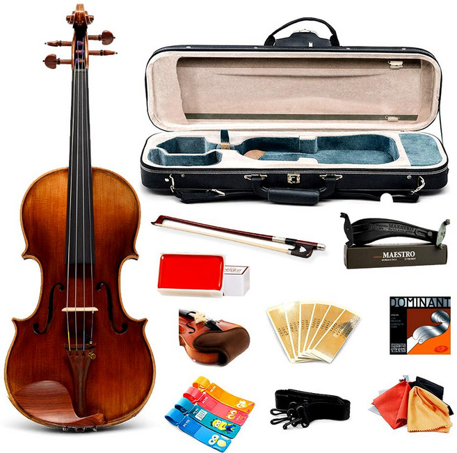효정 수제 바이올린 HV700 국내제작 고급구성세트, 1개, 천연바니쉬, 3/4 사이즈