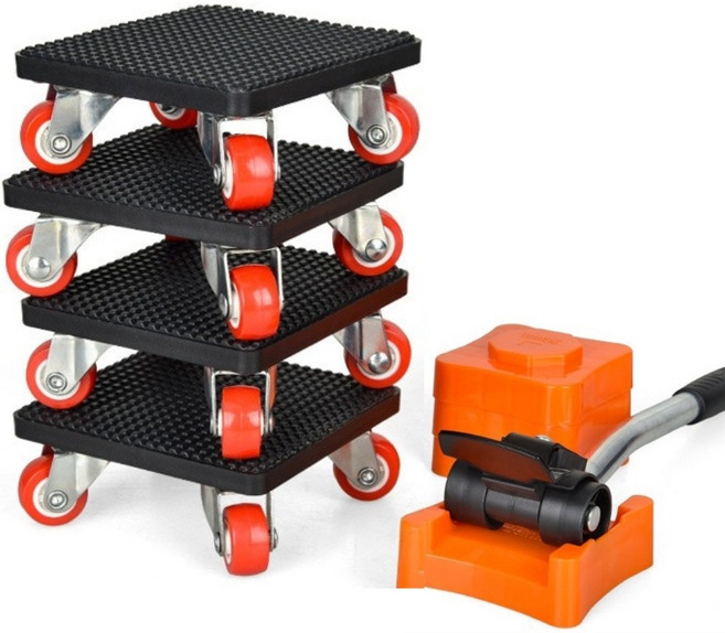 tinduo 가전이동바퀴세트 가구이동 지렛대 가구운반 공구 세트, 1세트