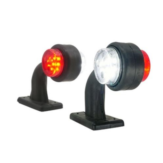 12V-24V겸용 LED토끼등 화이트-레드 좌우 1세트, 본상품선택, 28mm, 1개