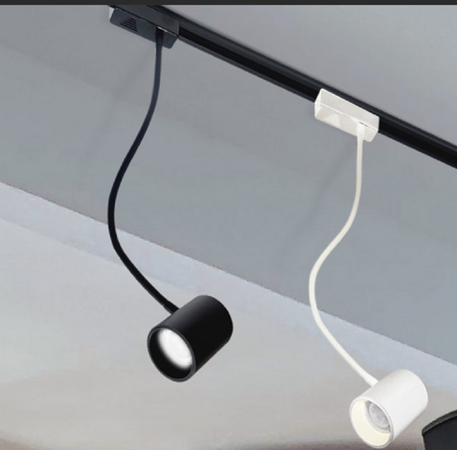 삼팔글로벌 라인 자바라 MR 레일등 인테리어 조명 카페 매장 주방 거실 포인트조명 스포트라이트 조절형 플렉시블 레일조명, 화이트