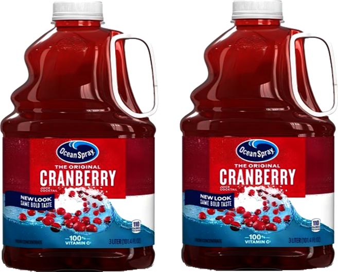 오션스프레이 크랜베리 주스, 3L, 2개