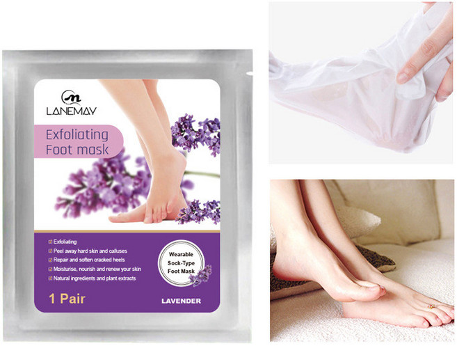 薰衣草足膜 去死皮老繭 角質護理腳膜, 1個, 正常規格