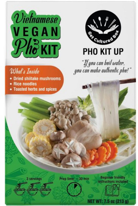 해외 요리 육수 팩 닭고기 수프 컬처드 박스 DY 치킨 포 키트(Ph ở Gà) 구입 정통 베트남 만들기 허브 백 쌀국수 1시 준비 시 3인분 포함, Vegan, 3 Servings, 1개