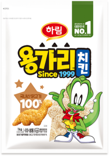 하림 용가리치킨, 2개, 1kg