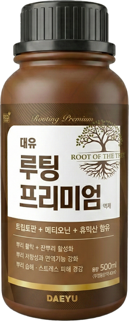 뿌리발근제 대유 루팅프리미엄 500ml 발근 촉진제 삽목 휴믹산 고추 다육이, 1. 루팅프리미엄 500ml, 1개