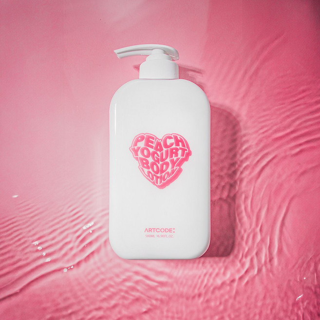 [태닝보습로션] 아트코드 피치요거트 바디로션 탠익스텐더 태닝 후 관리, 1개, 500ml