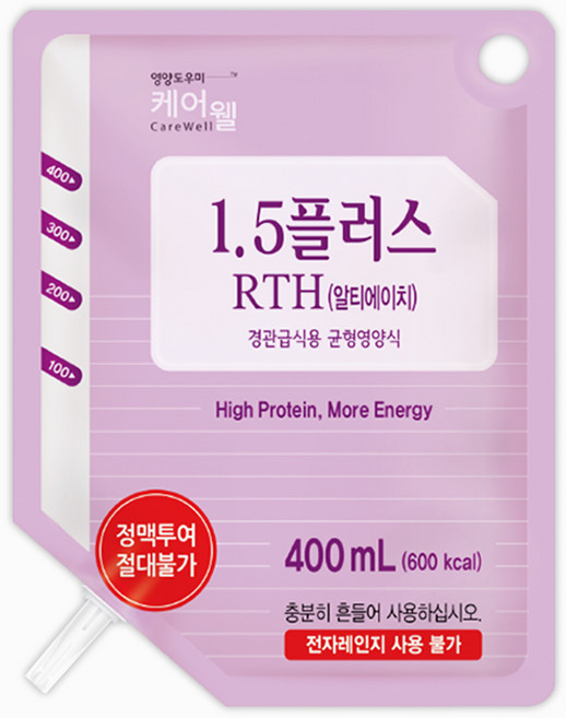 케어웰 1.5플러스 RTH 400ml 20팩 (피딩줄 포함), 20개